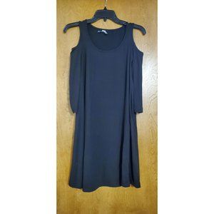 Black Dress Cut Out Shoulders